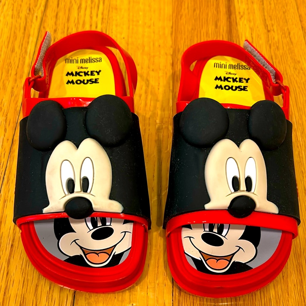 Like new! Mini Melissa Mickey Mouse sandals